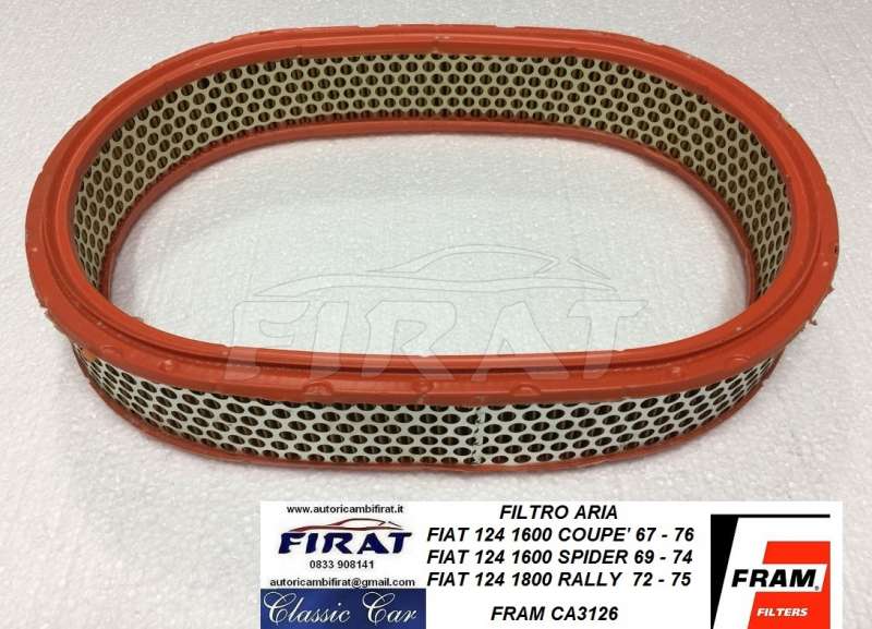 FILTRO ARIA FIAT 124 1600 COUPE' - 1800 RALLY 4371577